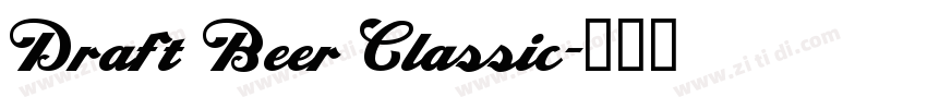 Draft Beer Classic字体转换
